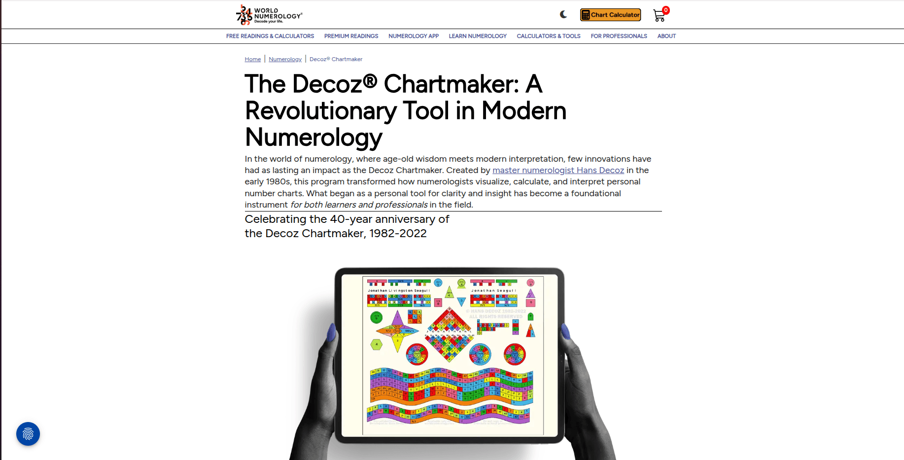 World Numerology report and insights page
