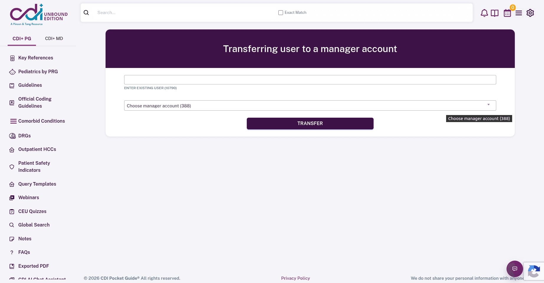CDIPlus webinar and e-learning interface