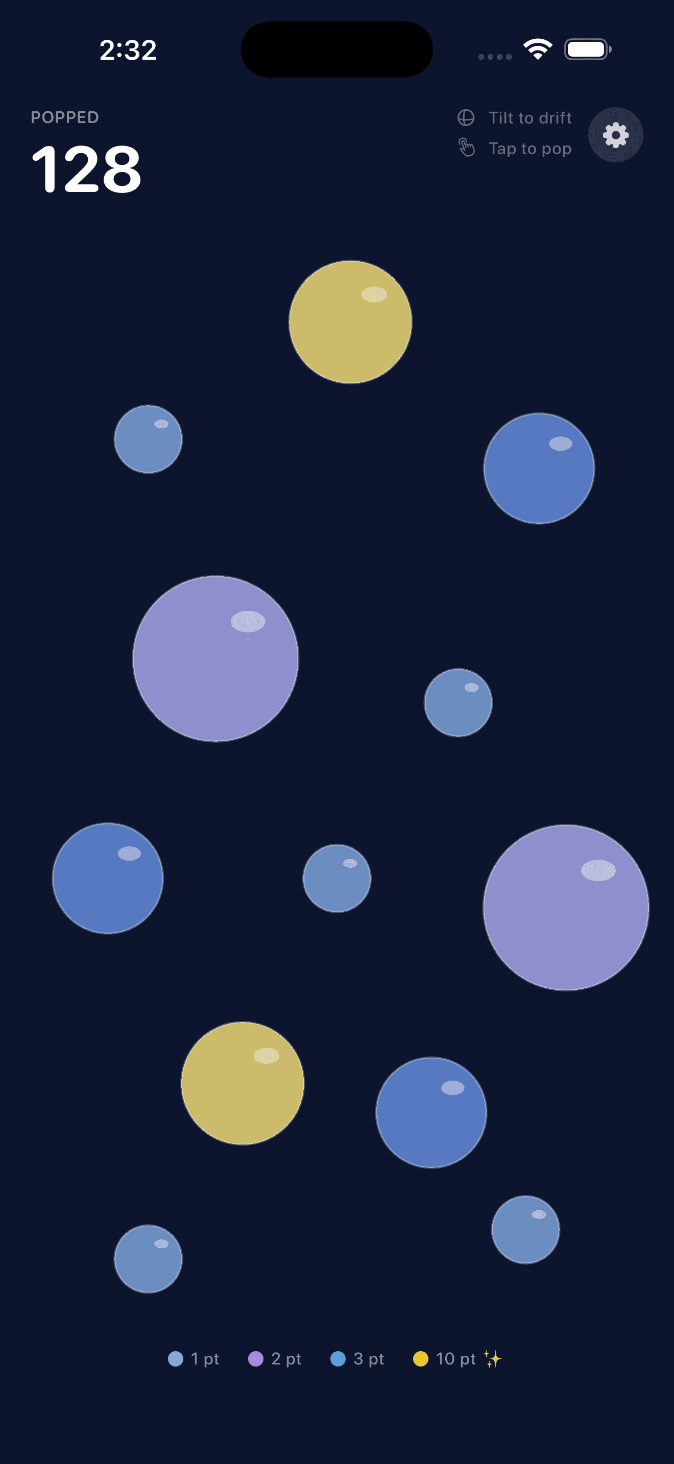 DG Stress Buster sad mood screen