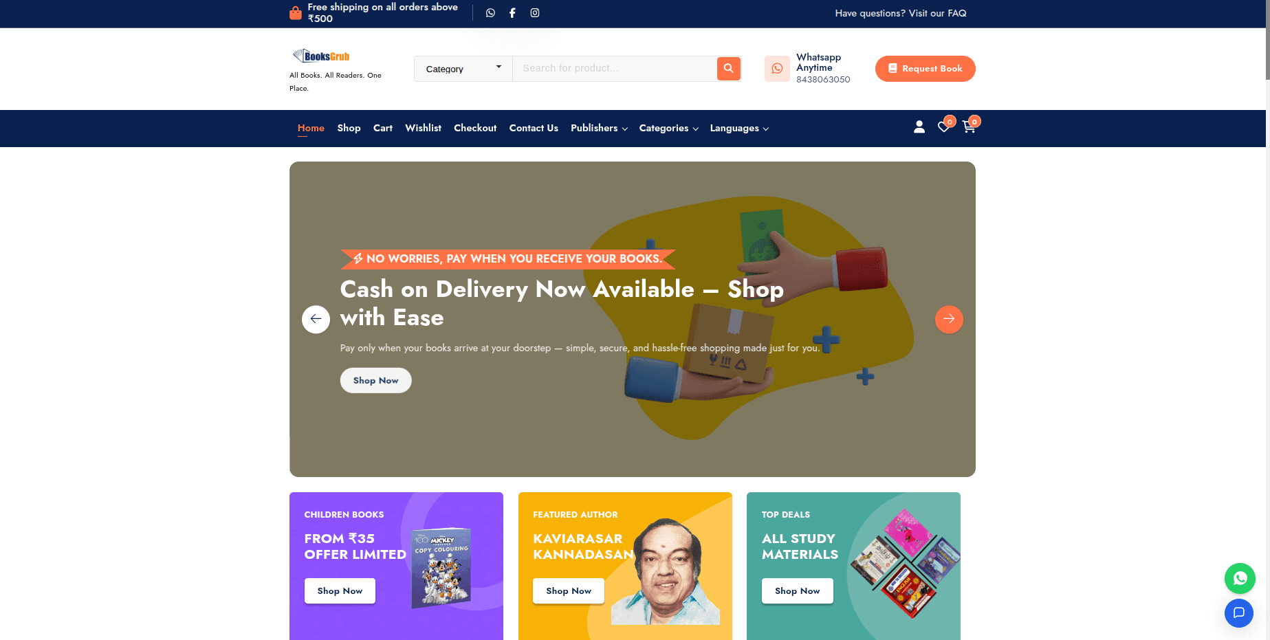 Booksgrub — Self-Owned Online Bookstore